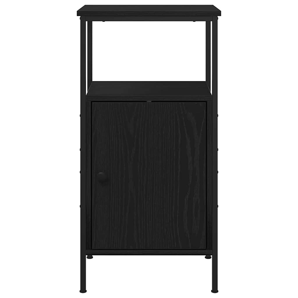 Natskab 2 pcs Sort eg 41 x 31 x 80 cm Konstrueret træ