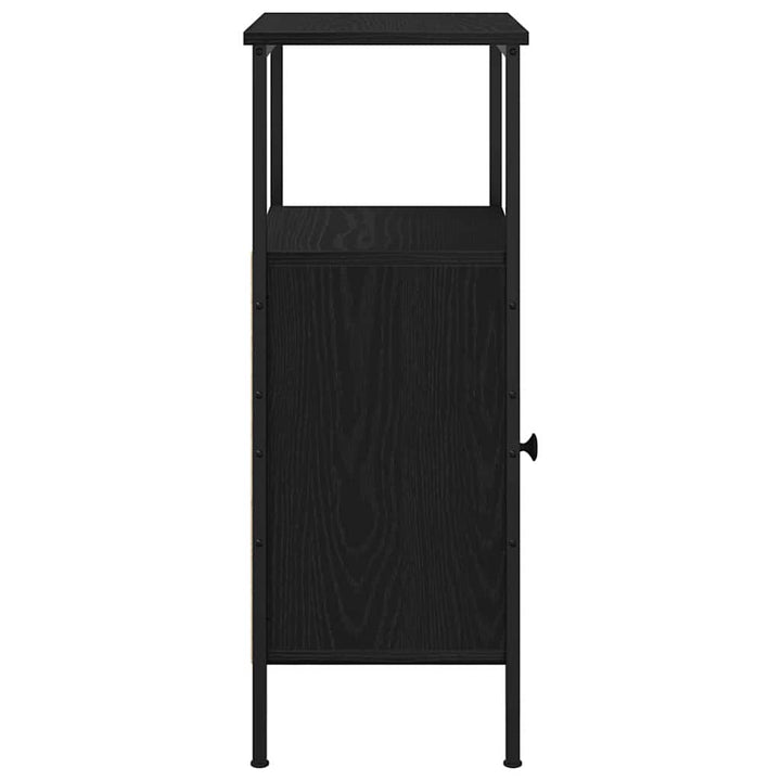 Natskab 2 pcs Sort eg 41 x 31 x 80 cm Konstrueret træ