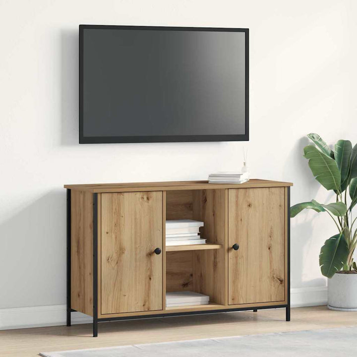 TV-møbelsæt 101 x 35 x 65 cm Artisan Egetræ Konstrueret træ