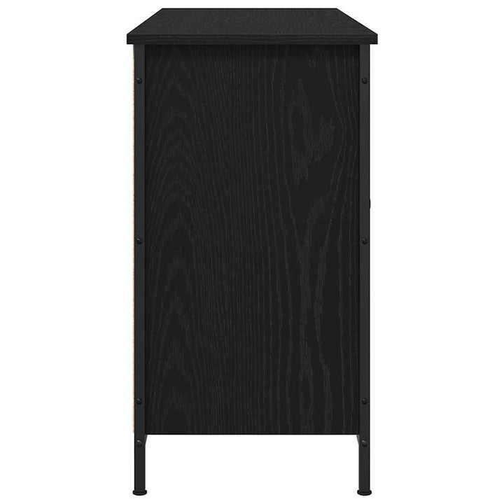 TV-møbelsæt 101 x 35 x 65 cm Sort eg Konstrueret træ