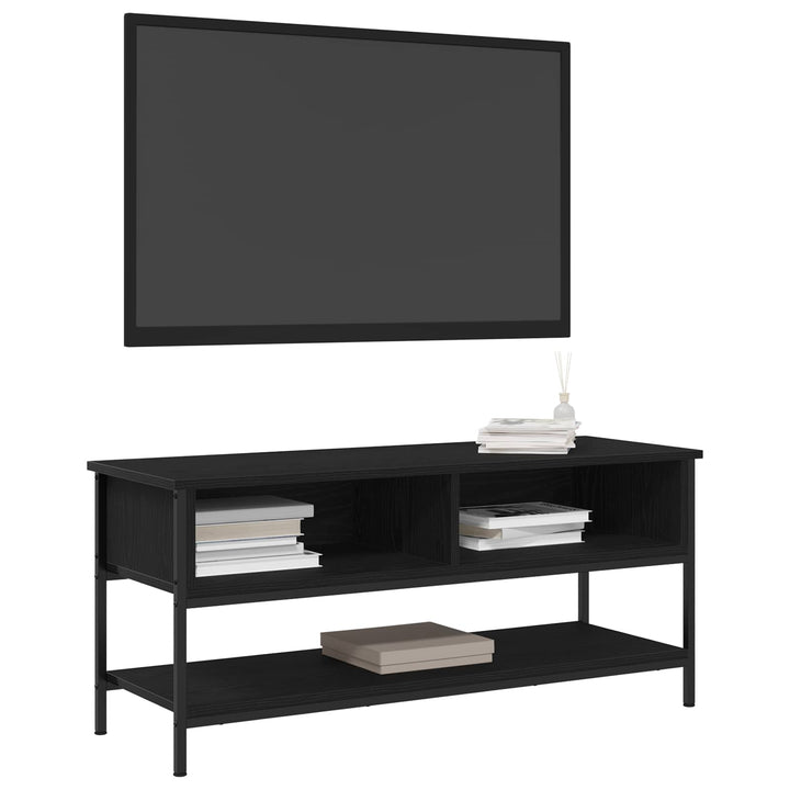 TV-møbelsæt Sort eg 100 x 35 x 45 cm Konstrueret træ