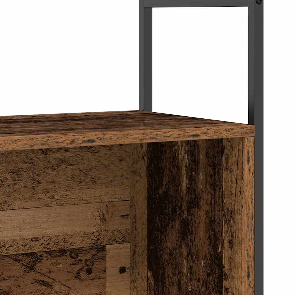 Bogreol 80 x 30 x 78,5 cm Konstrueret træ Røget eg