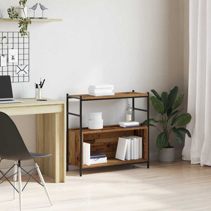 Bogreol 80 x 30 x 78,5 cm Konstrueret træ Røget eg