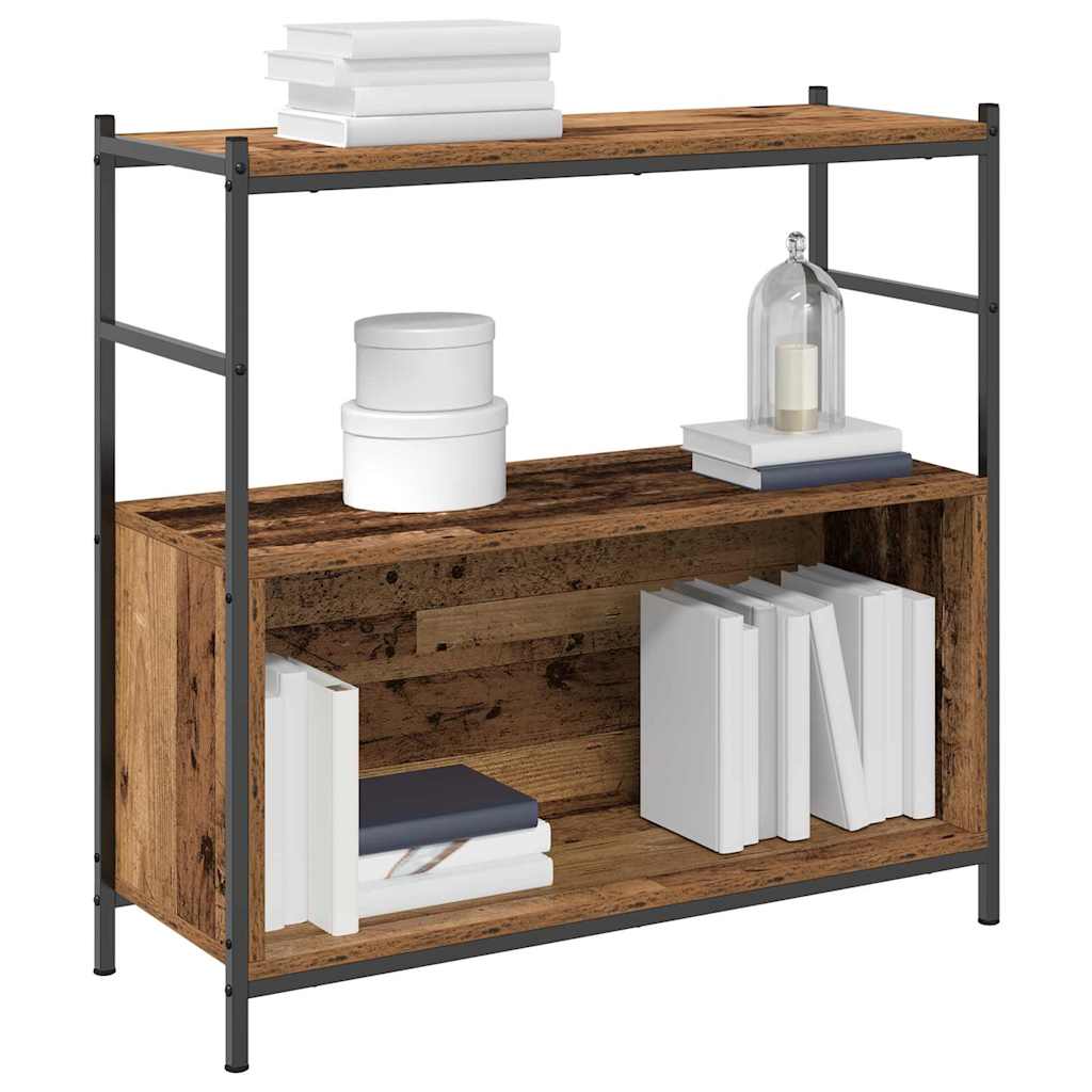 Bogreol 80 x 30 x 78,5 cm Konstrueret træ Røget eg