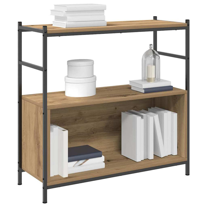Bogreol Artisan Egetræ 80 x 30 x 78,5 cm Konstrueret træ