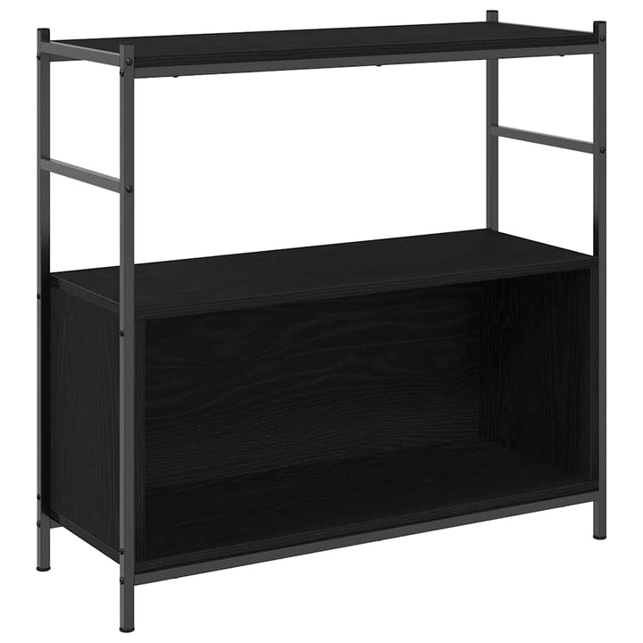 Bogreol Sort eg 80 x 30 x 78.5 cm Konstrueret træ