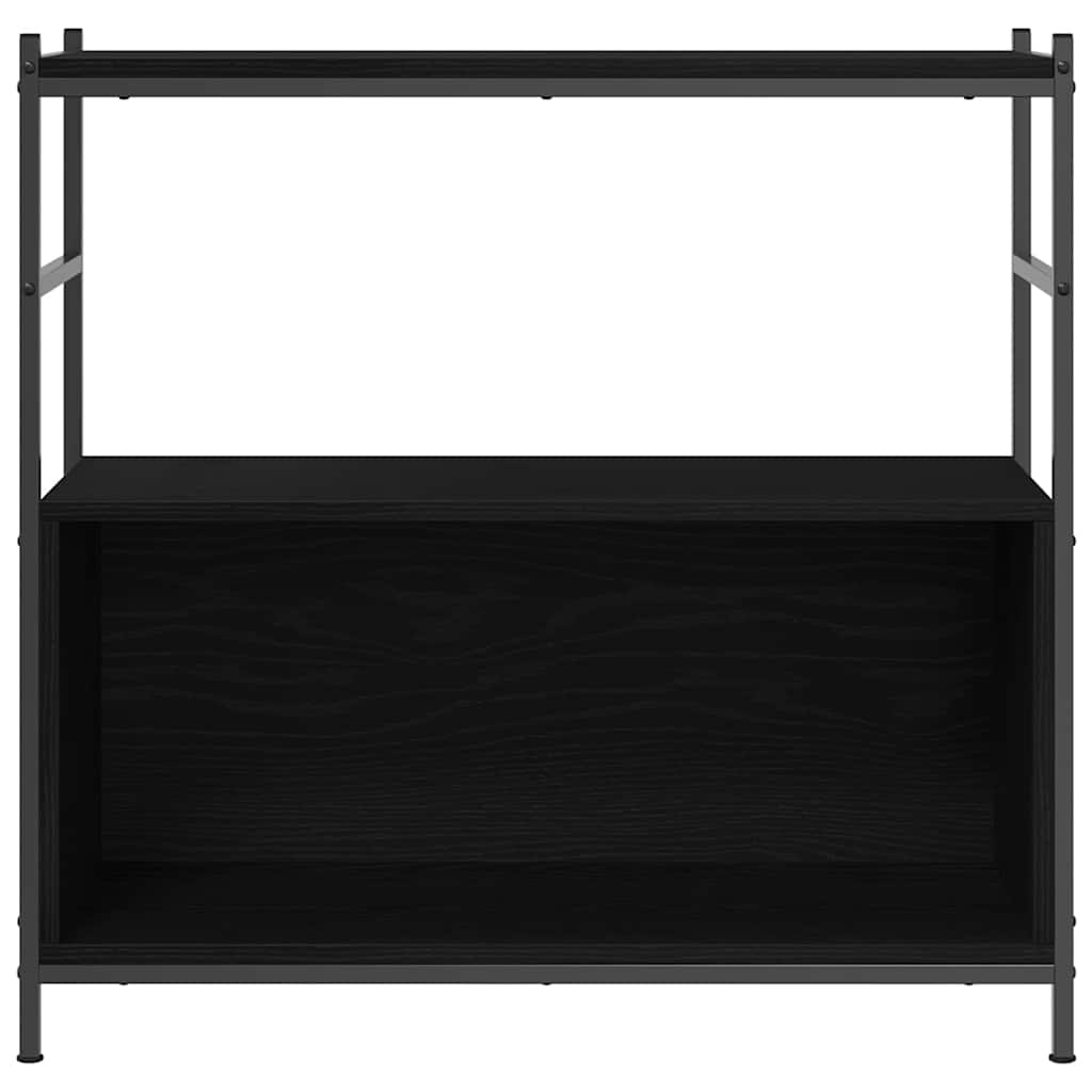 Bogreol Sort eg 80 x 30 x 78.5 cm Konstrueret træ