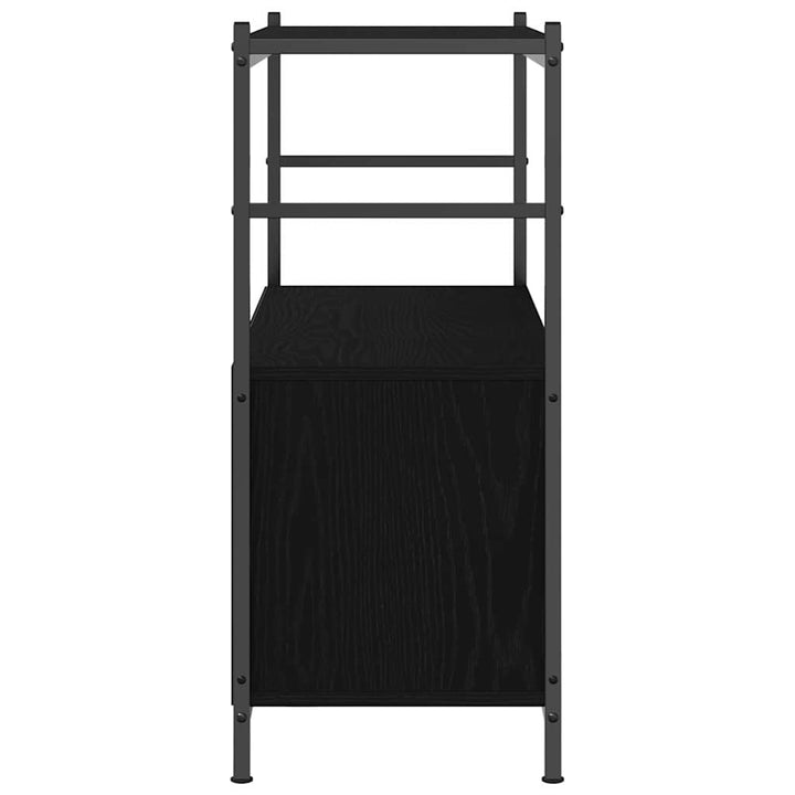 Bogreol Sort eg 80 x 30 x 78.5 cm Konstrueret træ