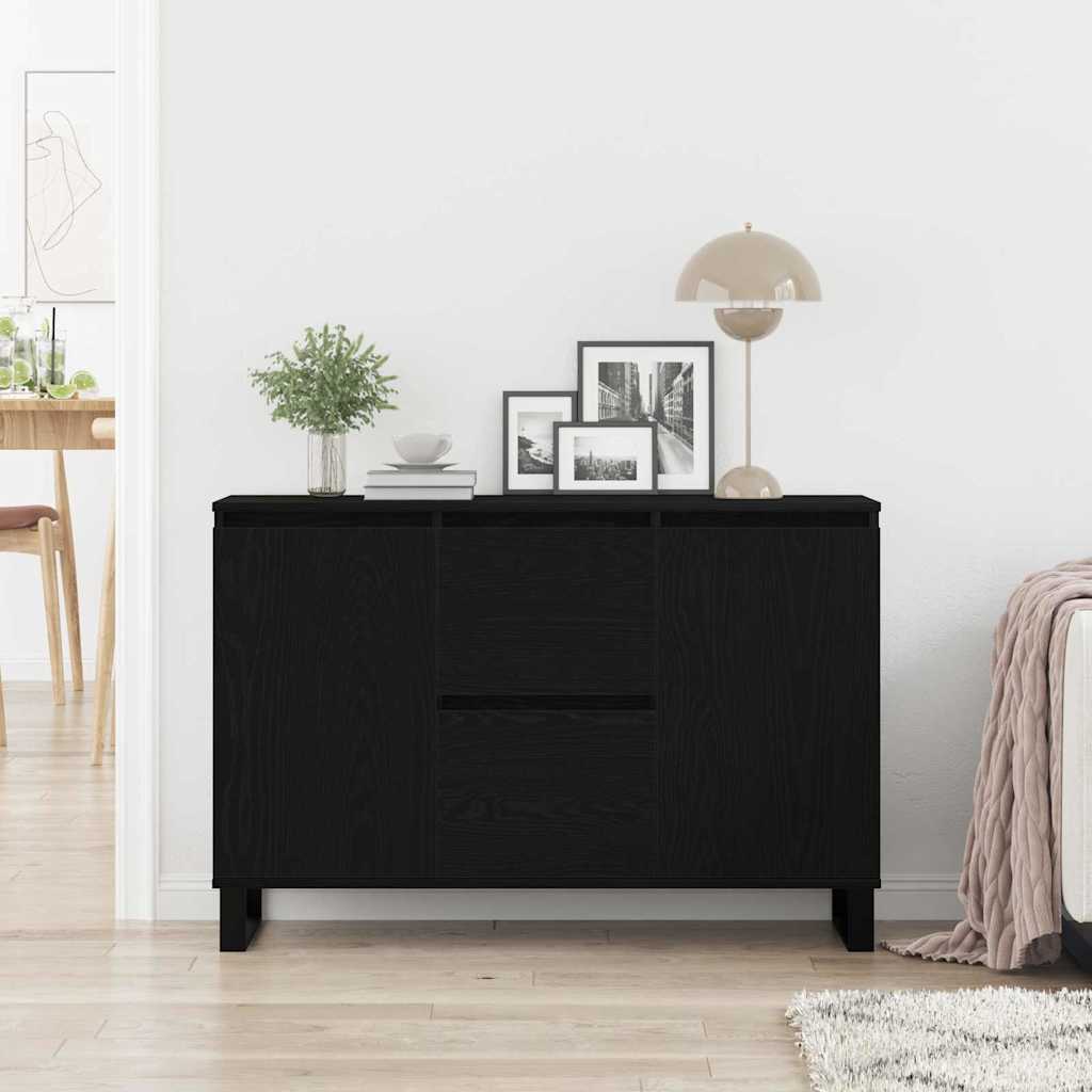 Sideboard Sort eg 101,5 x 35 x 70 cm Konstrueret træ