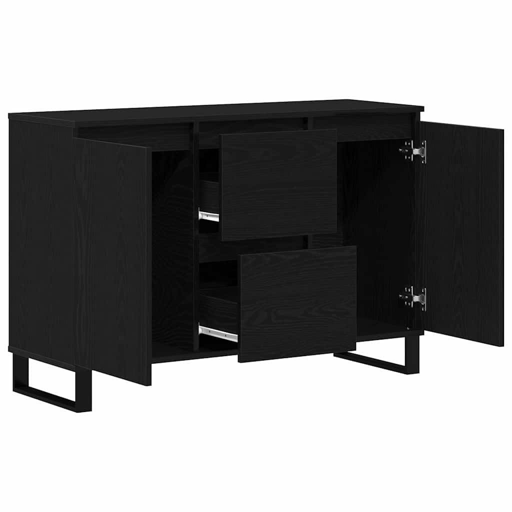 Sideboard Sort eg 101,5 x 35 x 70 cm Konstrueret træ