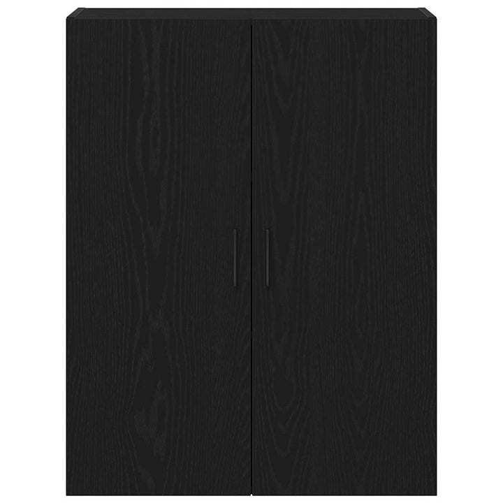 Væghængt skab Sort eg 69,5 x 34 x 90 cm Konstrueret træ