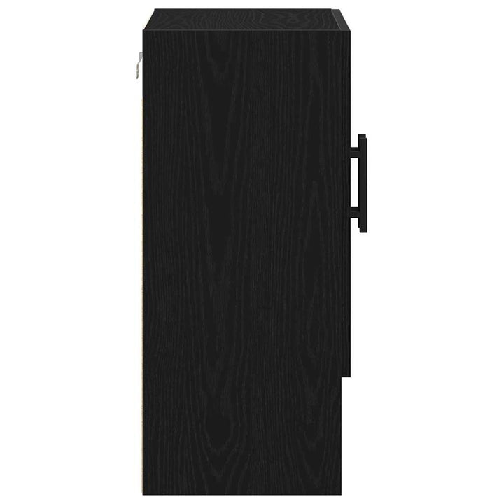 Væghængt skab Sort eg 60 x 31 x 70 cm Konstrueret træ