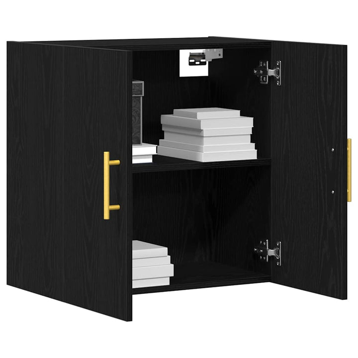 Væghængt skab 60 x 31 x 70 cm Konstrueret træ Sort eg