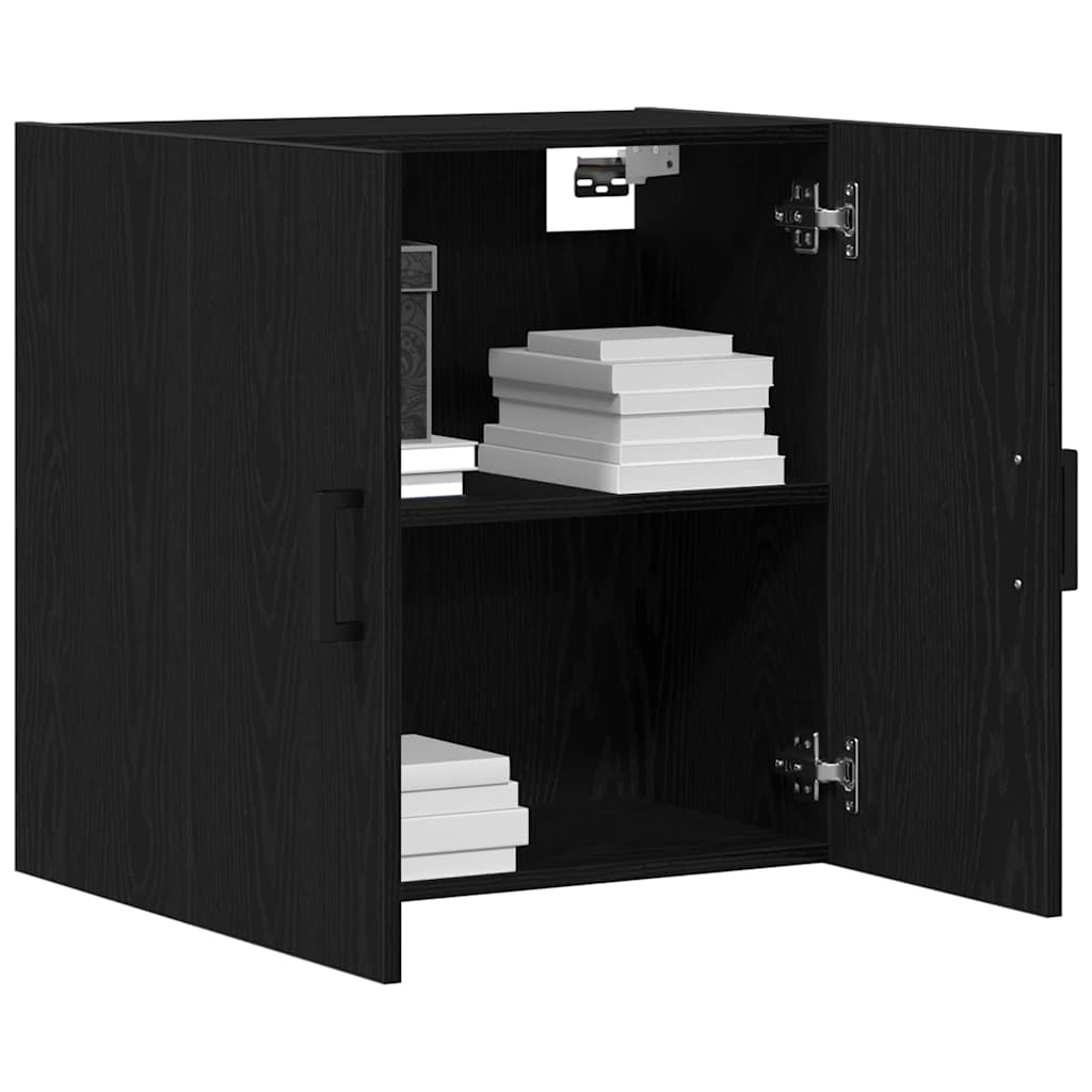 Væghængt skab Sort eg 60 x 31 x 60 cm Konstrueret træ