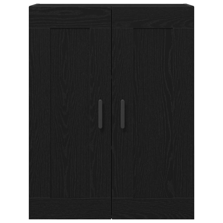 Væghængt skab Sort eg 69,5 x 34 x 90 cm Konstrueret træ