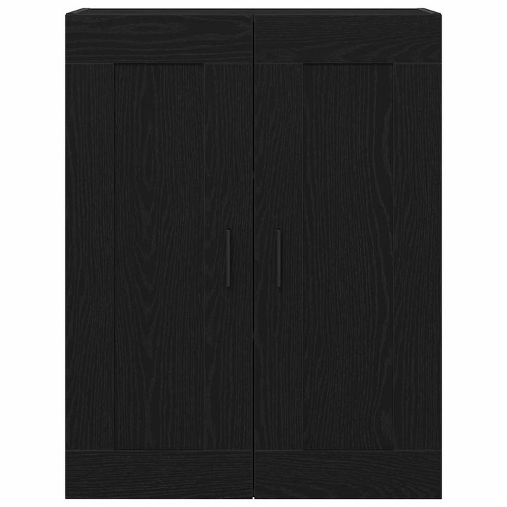 Væghængt skab Sort eg 69,5 x 34 x 90 cm Konstrueret træ