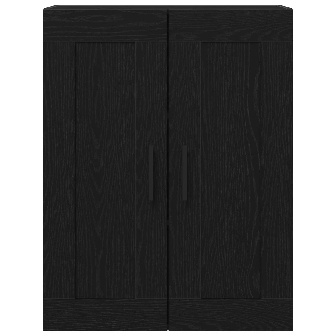 Væghængt skab Sort eg 69,5 x 34 x 90 cm Konstrueret træ