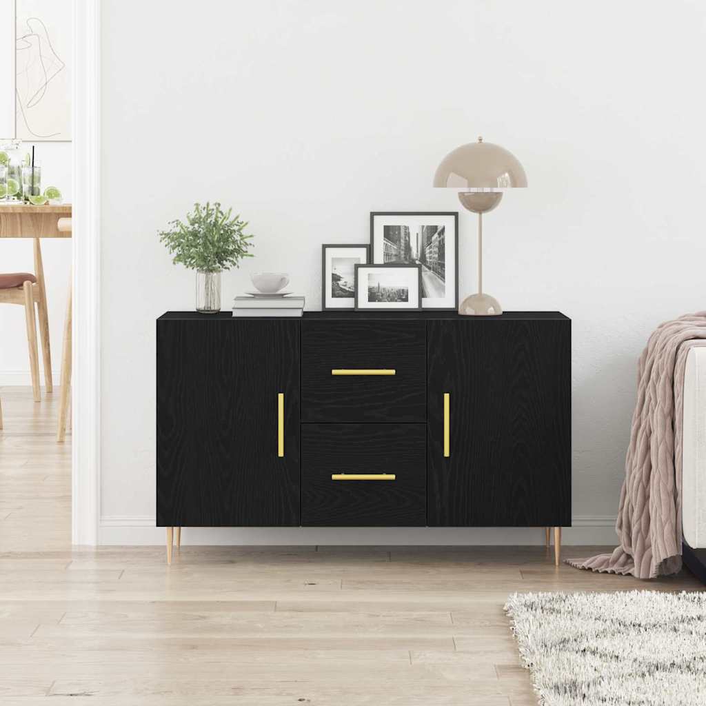 Sideboard Sort eg 100 x 36 x 60 cm Konstrueret træ