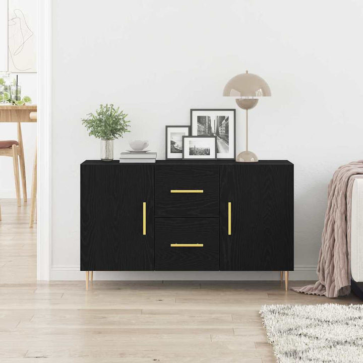 Sideboard Sort eg 100 x 36 x 60 cm Konstrueret træ
