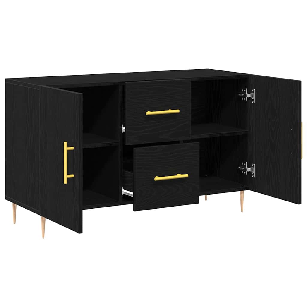Sideboard Sort eg 100 x 36 x 60 cm Konstrueret træ