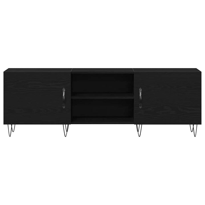 TV-møbelsæt Sort eg 150 x 30 x 50 cm Konstrueret træ