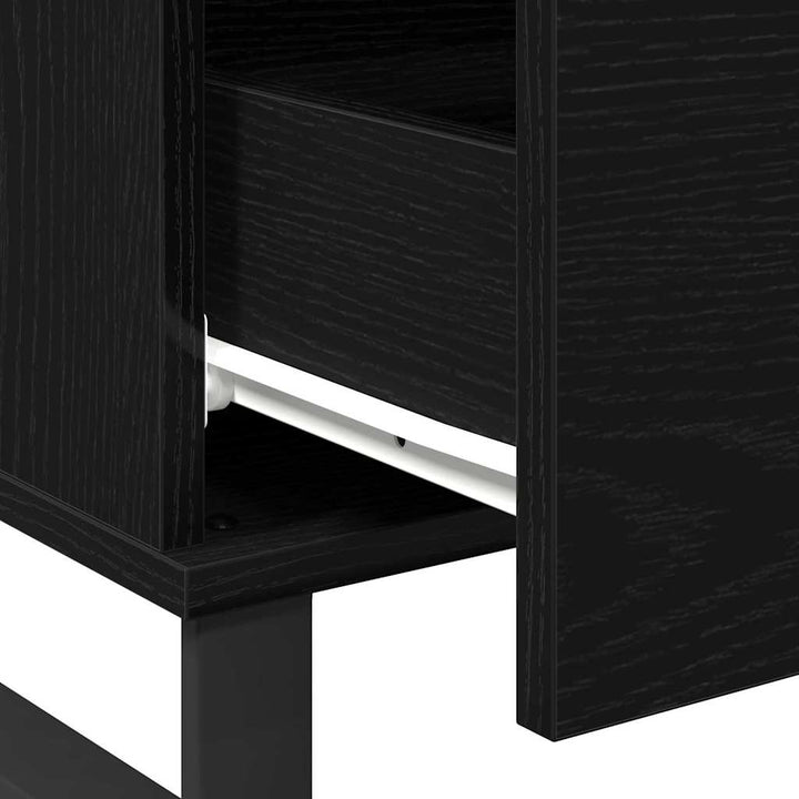 Sofabord Sort eg 90 x 50 x 36,5 cm Konstrueret træ