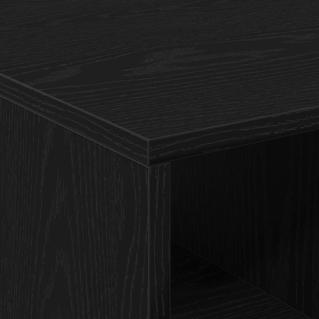 Sofabord med skuffe Sort eg 90 x 50 x 36.5 cm Konstrueret træ