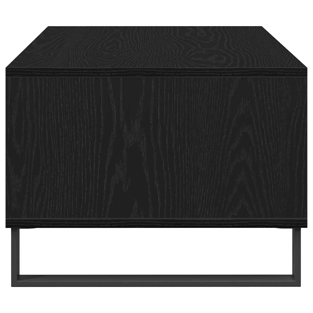 Sofabord med skuffe Sort eg 90 x 50 x 36.5 cm Konstrueret træ