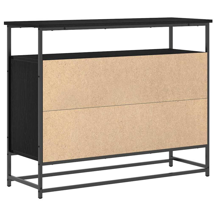 Sideboard Sort eg 100 x 35 x 80 cm Konstrueret træ