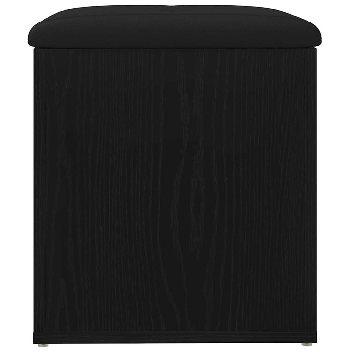 Opbevaringsbænk Sort eg 42 x 42 x 45 cm Konstrueret træ