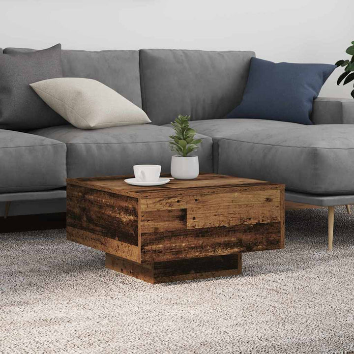 Sofabord Gammelt træ 55 x 55 x 31 cm Konstrueret træ