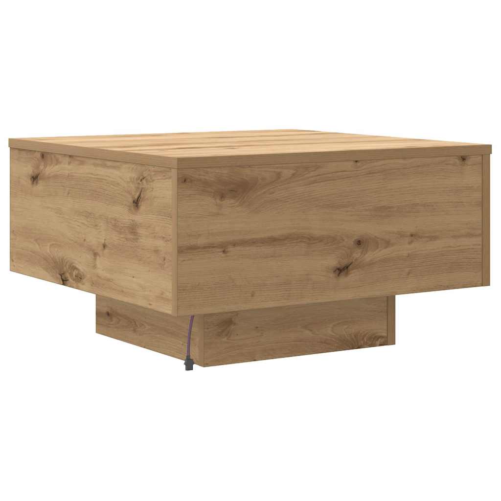 Sofabord Artisan Egetræ 55 x 55 x 31 cm Konstrueret træ