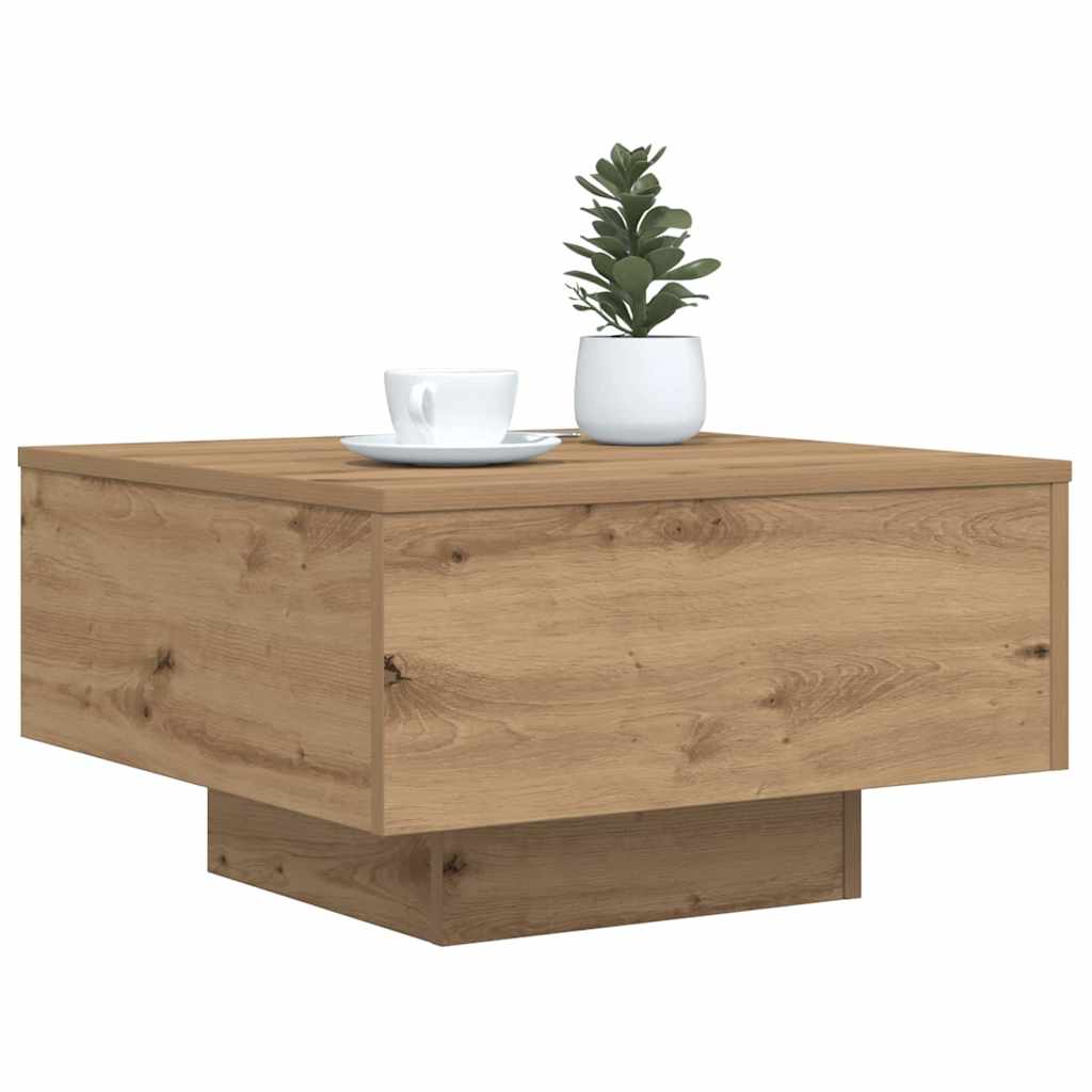 Sofabord Artisan Egetræ 55 x 55 x 31 cm Konstrueret træ
