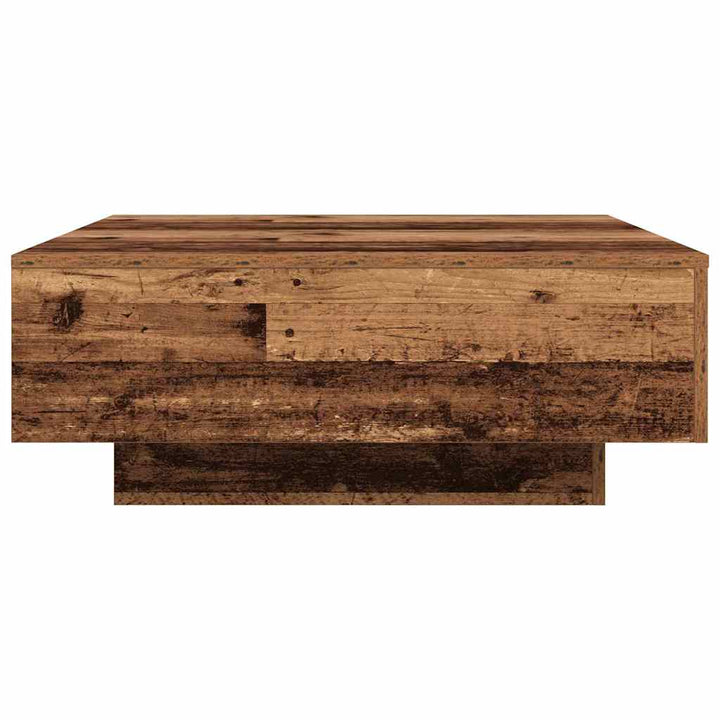 Sofabord Gammelt Træ og Blå 80 x 80 x 31 cm Konstrueret træ