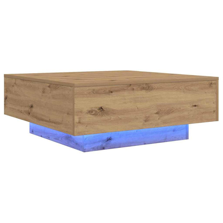 Sofabord Artisan Egetræ 80 x 80 x 31 cm Konstrueret træ