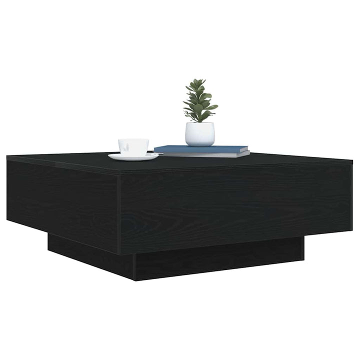 Sort eg 80 x 80 x 31 cm Konstrueret træ