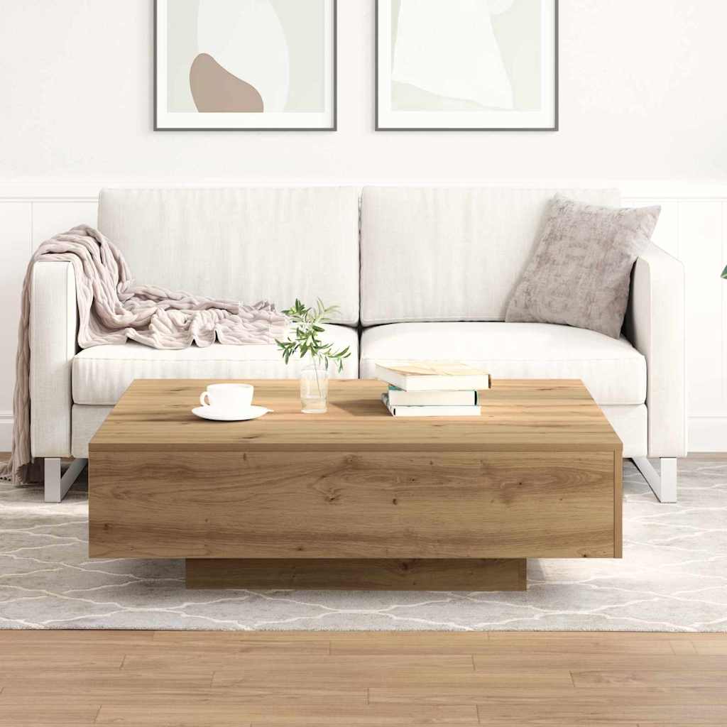 Sofabord Artisan Egetræ 100 x 100 x 31 cm