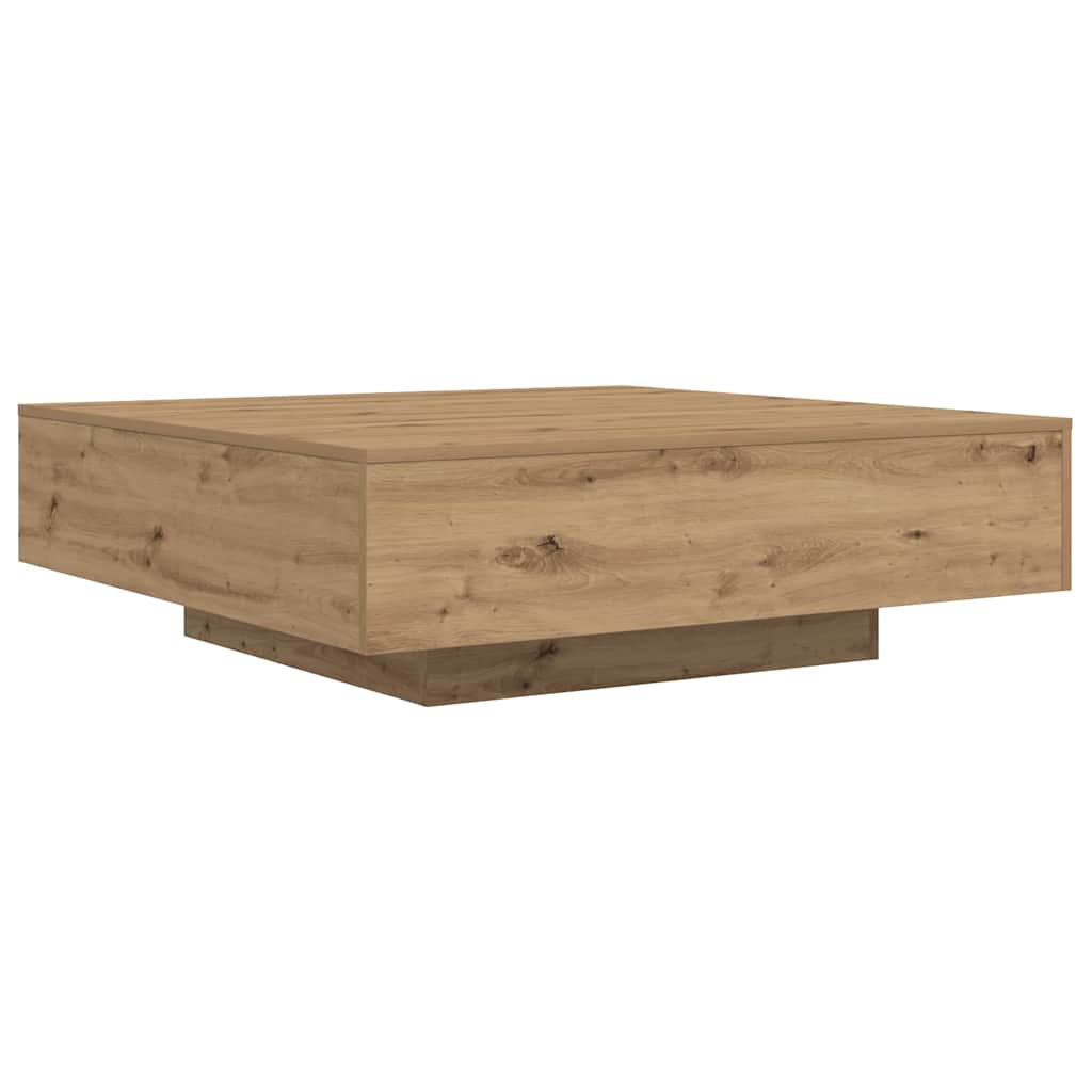 Sofabord Artisan Egetræ 100 x 100 x 31 cm Konstrueret træ