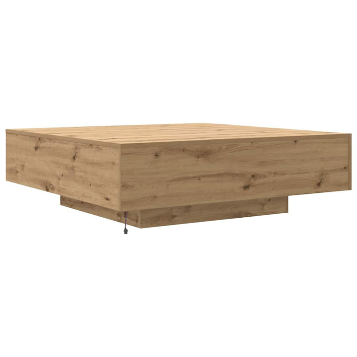 Sofabord Artisan Egetræ 100 x 100 x 31 cm Konstrueret træ