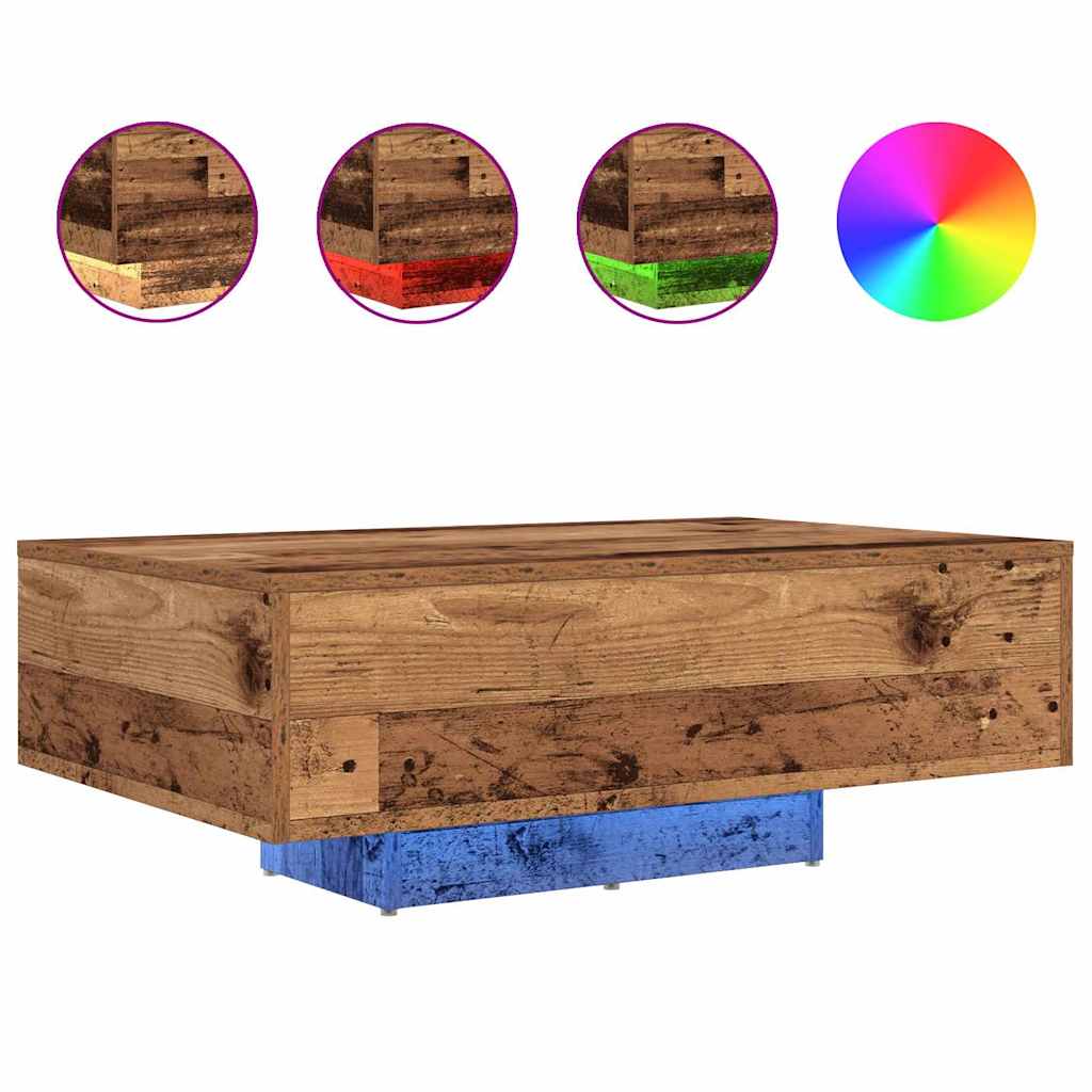 Sofabord Gammelt træ 85 x 55 x 31 cm Konstrueret træ