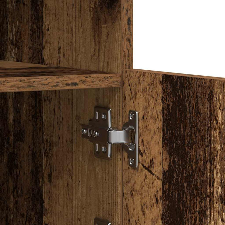 LED Sideboard Brun 60,5 x 37 x 67 cm Konstrueret træ