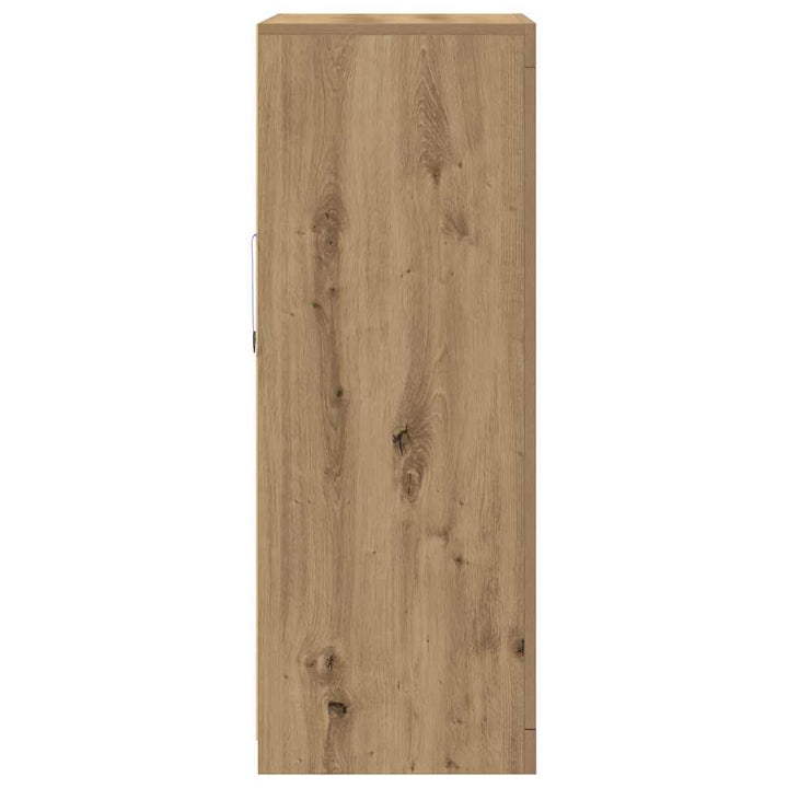 LED Sideboard Artisan Egetræ 60,5 x 37 x 100 cm Konstrueret træ