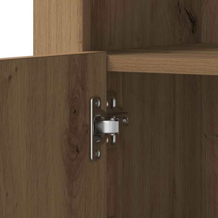 LED Sideboard Artisan Egetræ 41 x 37 x 67 cm Konstrueret træ
