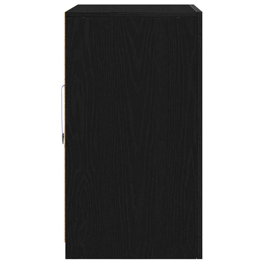 LED Sideboard Sort eg 41 x 37 x 67 cm Konstrueret træ