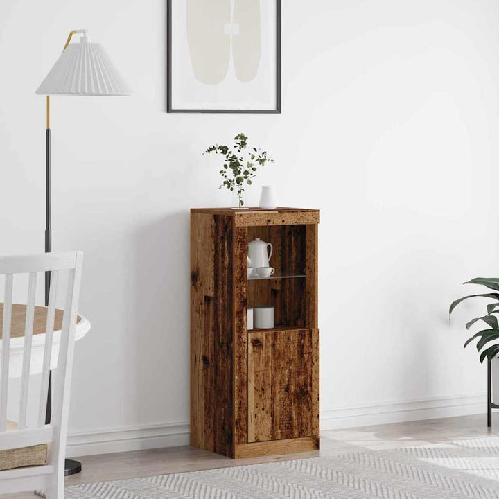 LED Sideboard Brun 41 x 37 x 100 cm Konstrueret træ