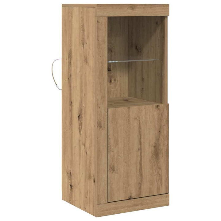 LED Sideboard Brun 41 x 37 x 100 cm Konstrueret træ
