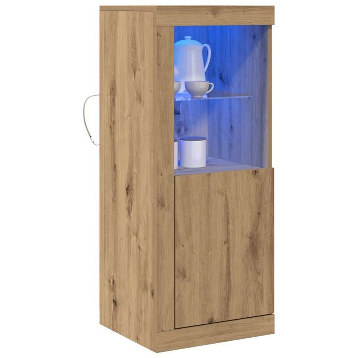 LED Sideboard Brun 41 x 37 x 100 cm Konstrueret træ
