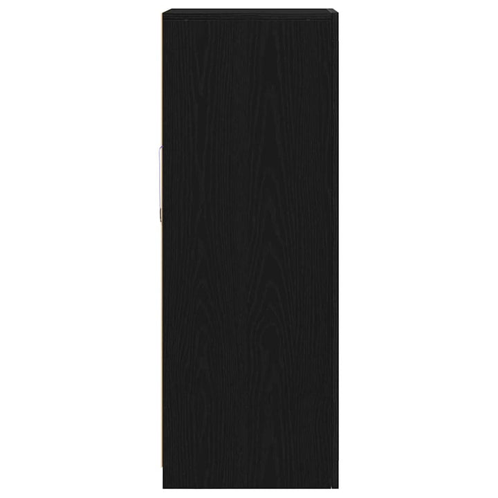 LED Sideboard Sort 41 x 37 x 100 cm Konstrueret træ