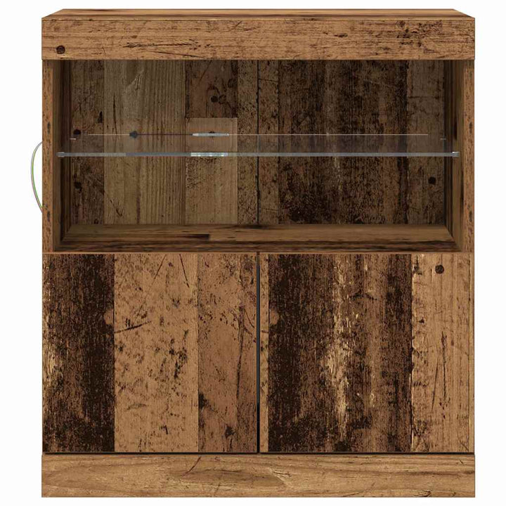 LED Sideboard Brun 60,5 x 37 x 67 cm Konstrueret træ