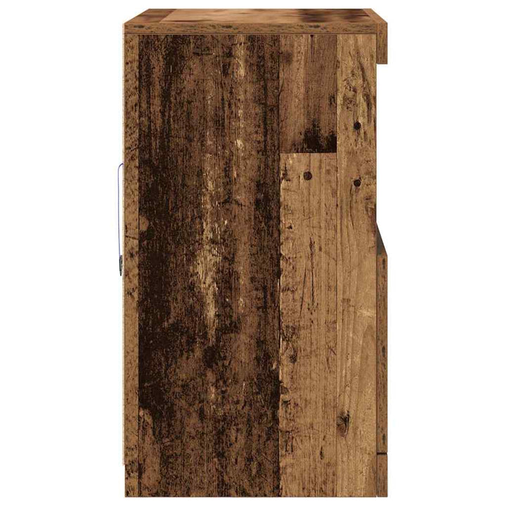 LED Sideboard Brun 60,5 x 37 x 67 cm Konstrueret træ